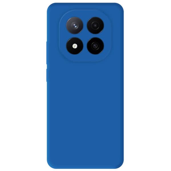 Silikonskal i enhetlig matt blå, kompatibel med Xiaomi Redmi Note 14 Pro 5G och Redmi Note 14 Pro Plus 5G