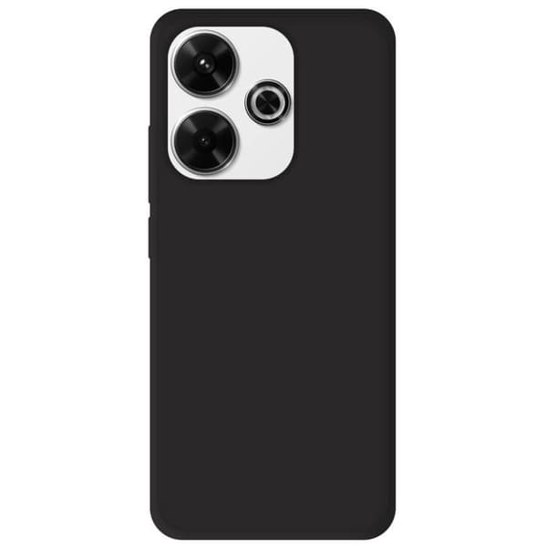 Mat svart silikonetui kompatibelt med Xiaomi Redmi 13 4G