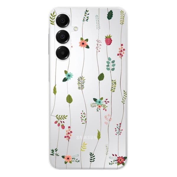 Siliconfodral med tryck kompatibel med Samsung Galaxy A36 5G Blommönster