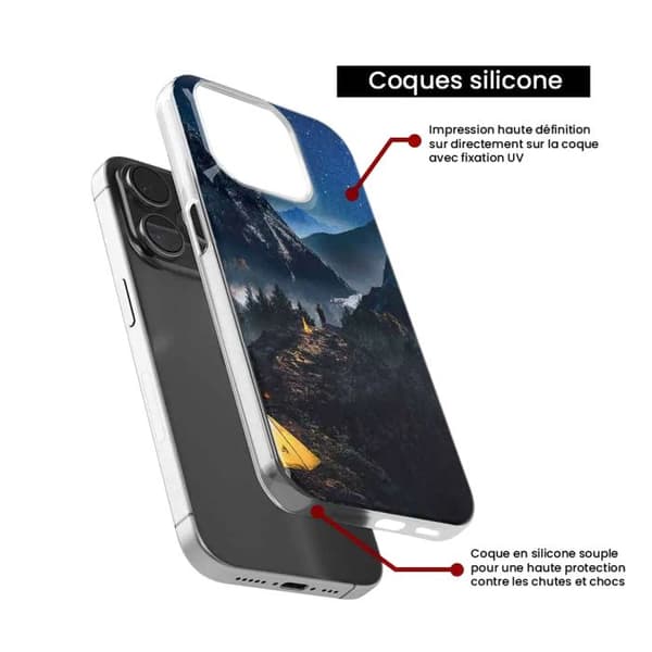 Siliconfodral med tryck kompatibel med Samsung Galaxy A16 Endast i Berg.