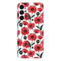Miniatyrbild 1 av 6: Siliconefodral med tryck kompatibel med Samsung Galaxy A16 Poppyblommor