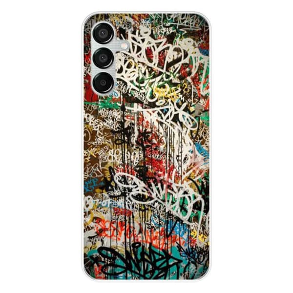 Silicone-skal med tryck kompatibel med Samsung Galaxy M15 5G Graffiti 1
