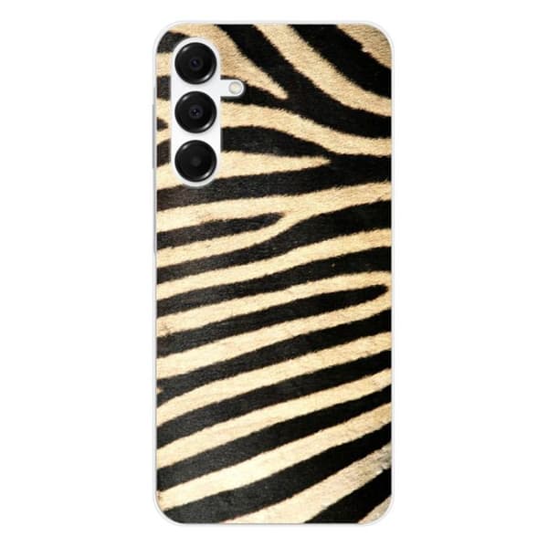 Siliconefodral med tryck kompatibel med Samsung Galaxy A16 Zebra