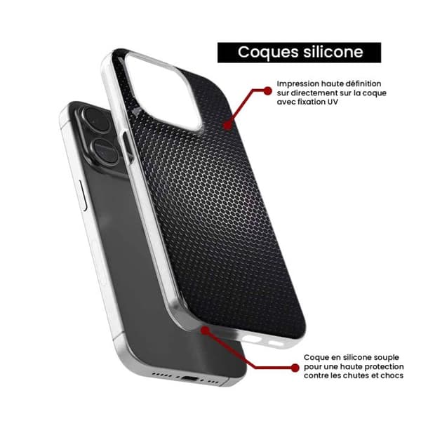 Silicone-fodral med tryck kompatibel med Xiaomi 14T Pro Dark Metal