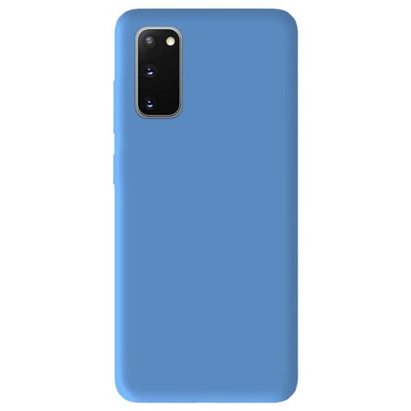 Enfaton silikon i enhetlig mat blå, kompatibel med Samsung Galaxy S20 FE