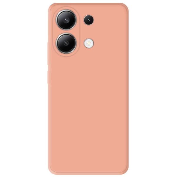 Enfångande silikonhölje i matt rosa, kompatibelt med Xiaomi Redmi Note 13 4G