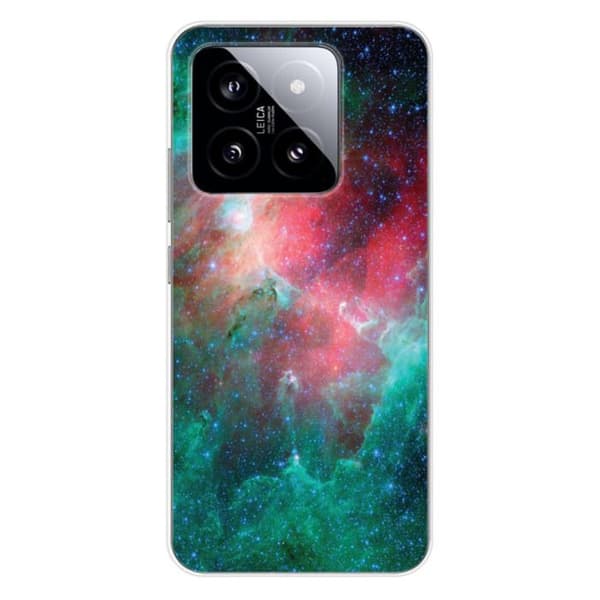 Siliconfodral med tryck kompatibel med Xiaomi 14 Pro Nebulosa