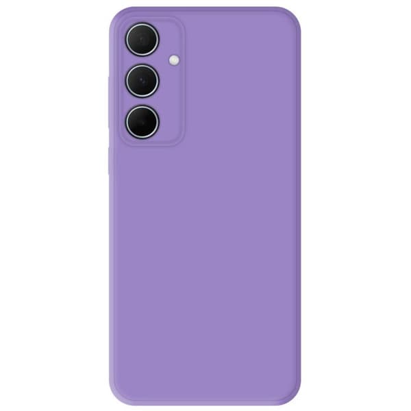 Enfärgad silikonhölj för Samsung Galaxy A35 5G i matt lila