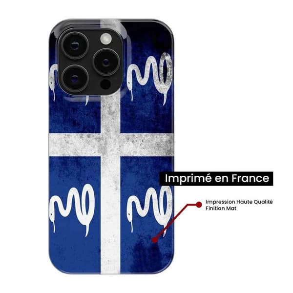 Siliconfodral med tryck kompatibel med Samsung Galaxy A36 5G Martinique flagga