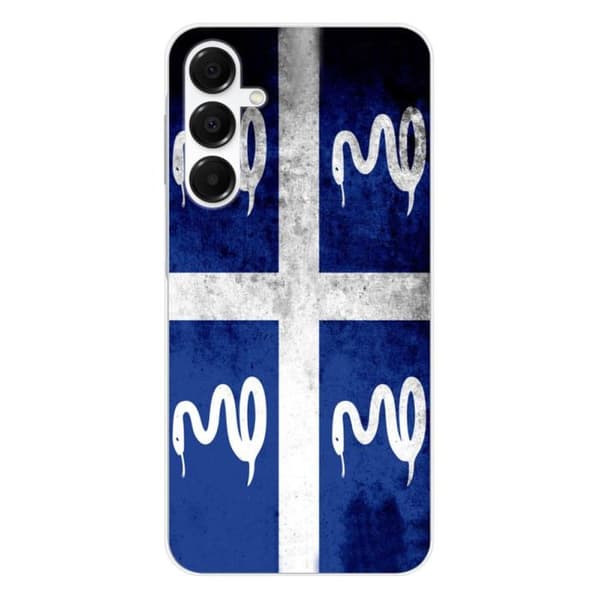 Siliconfodral med tryck kompatibel med Samsung Galaxy A36 5G Martinique flagga