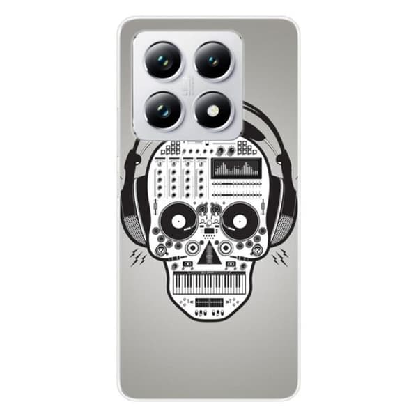 Silikonskal med tryck kompatibel med Xiaomi 14T Pro Skull Music