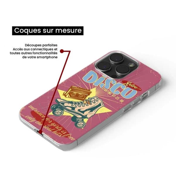 Silicone-skal med tryck kompatibel med Samsung Galaxy A36 5G Retro disco