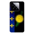 Miniatyrbild 1 av 6: Siliconfodral med tryck kompatibelt med Xiaomi 14 Pro Guadeloupeflagga