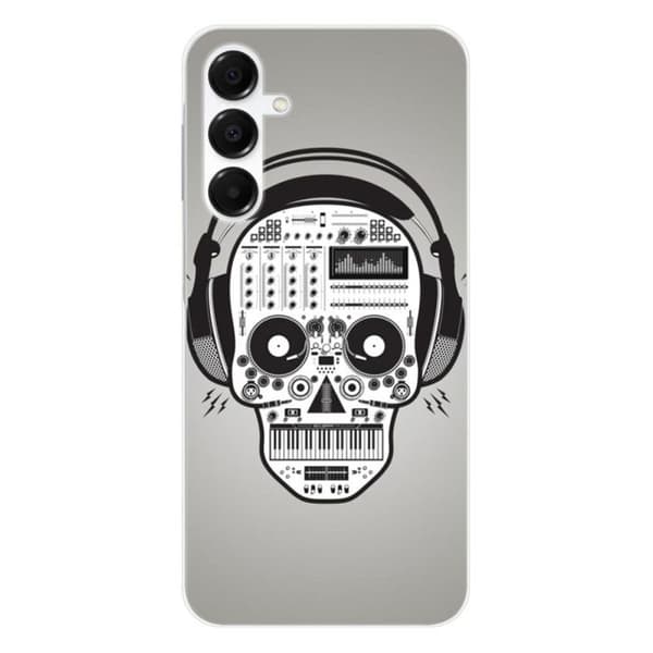Skal av silikon med tryck kompatibel med Samsung Galaxy A16 Skull Music