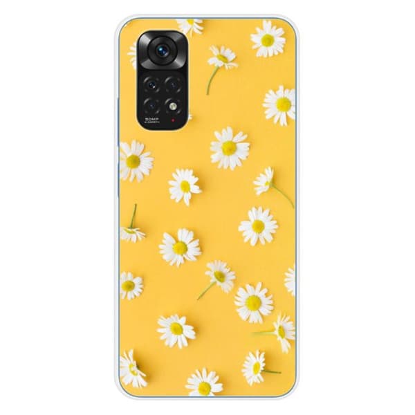 Siliconfodral med tryck, kompatibel med Xiaomi Redmi Note 11 4G Margueritter