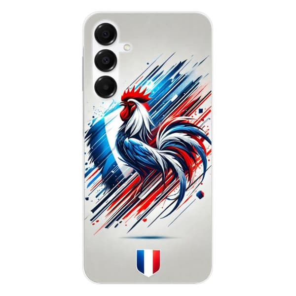 Siliconfodral med tryck kompatibelt med Samsung Galaxy A16 Coq Français