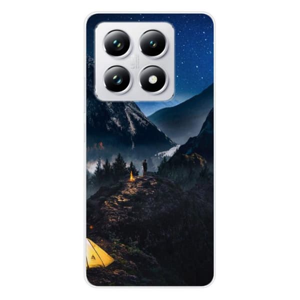 Siliconfodral med tryck kompatibel med Xiaomi 14T Pro Endast i Bergssystemet