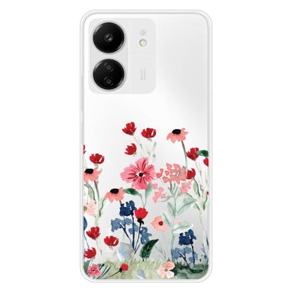 Silikonskal med tryck kompatibel med Xiaomi Redmi 13C 4G Vår i blommor