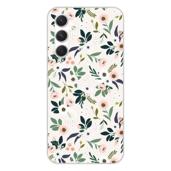 Silicone-skal med tryck kompatibel med Samsung Galaxy A54 5G Blommor