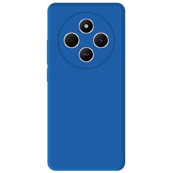Enfärgad blå silikonfodral kompatibel med Xiaomi Redmi 14C 4G