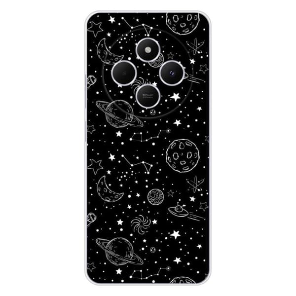 Siliconcover med tryck kompatibel med Xiaomi Redmi 14C 4G Galaxy draw