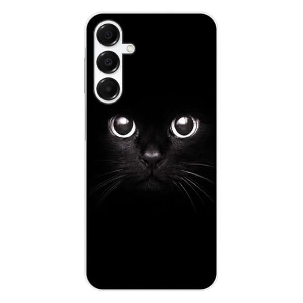 Siliconeöverdrag med tryck kompatibelt med Samsung Galaxy A16 Kattögon