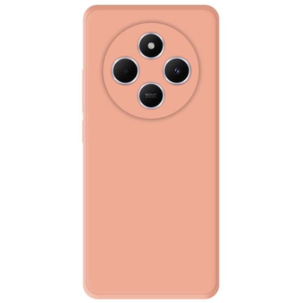 Enfike i silikon i en färg, Mat Rosa, kompatibel med Xiaomi Redmi 14C 4G
