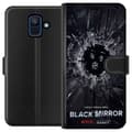 Miniatyrbild 1 av 3: Samsung Galaxy A6 (2018) Plånboksfodral Black Mirror Sci-Fi Netflix Serie Dystopi Teknik Cyberpunk Mörkt TV Spelmotiv