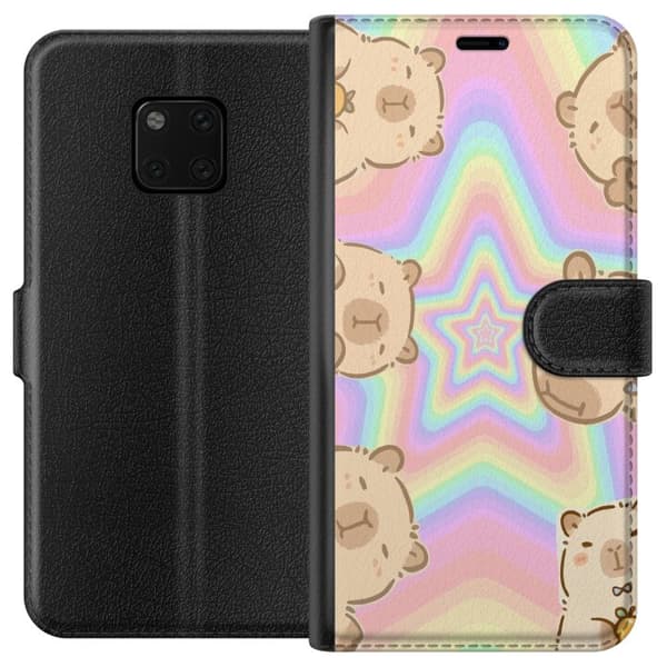 Huawei Mate 20 Pro Lompakkokotelo Kawaii Capybara Galaxy Söpö Anime Eläin Avaruusteema Kawaii Trendi Lahja TikTok-suunnittelu