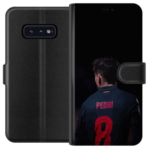 Samsung Galaxy S10e Tegnebogsetui Pedri FC Barcelona Fodbold Spansk Midtbanespiller Mål Sportsmotivation Fans Børn Ungdom