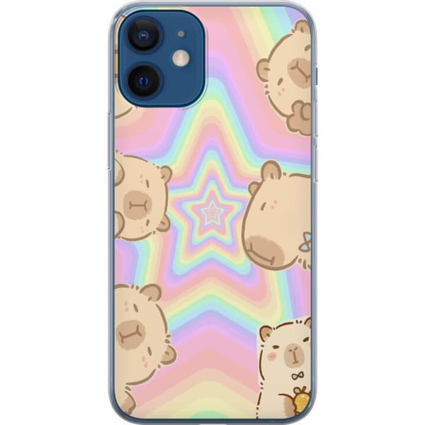 Apple iPhone 12 mini Gjennomsiktig deksel Kawaii Capybara Galaxy Søt Anime Dyr Romtema Kawaii Trend Gave TikTok Design