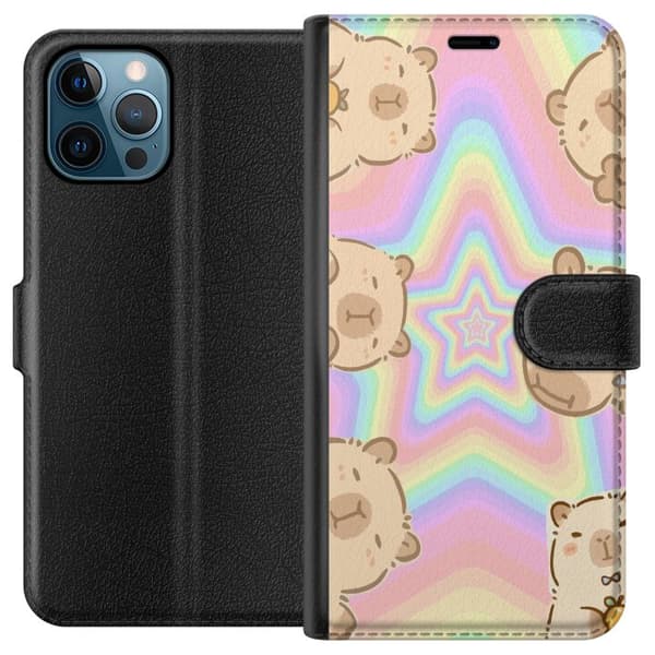 Apple iPhone 12 Pro Max Lommeboketui Kawaii Capybara Galaxy Søt Anime Dyr Romtema Kawaii Trend Gave TikTok Design