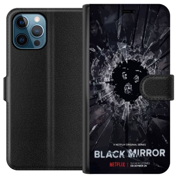 Apple iPhone 12 Pro Max Tegnebogsetui Black Mirror Sci-Fi Netflix Serie Dystopi Teknologi Cyberpunk Mørkt TV Videospil Tema