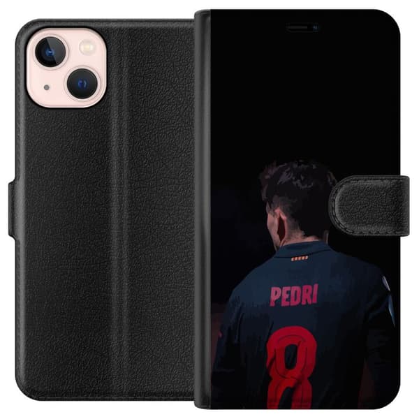Apple iPhone 13 mini Tegnebogsetui Pedri FC Barcelona Fodbold Spansk Midtbanespiller Mål Sportsmotivation Fans Børn Ungdom