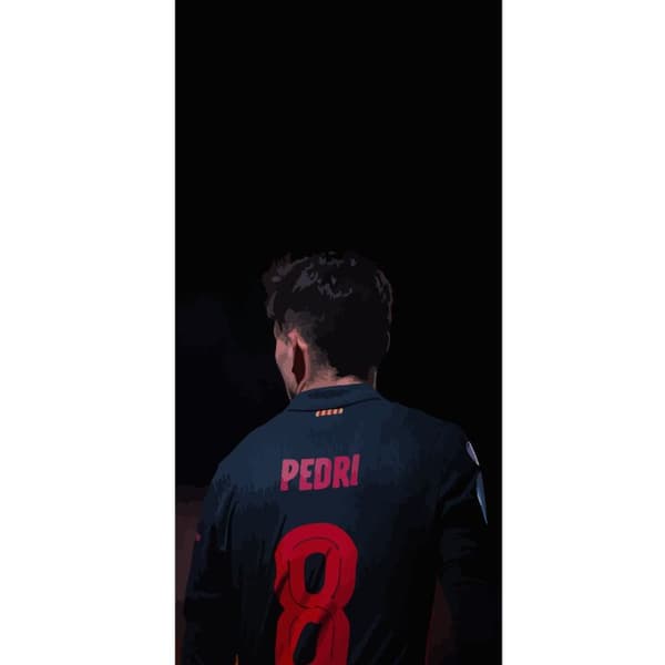 Apple iPhone 13 Pro Lommeboketui Pedri FC Barcelona Fotball Spansk Midtbanespiller Mål Sportsmotivasjon Fans Barn Ungdom