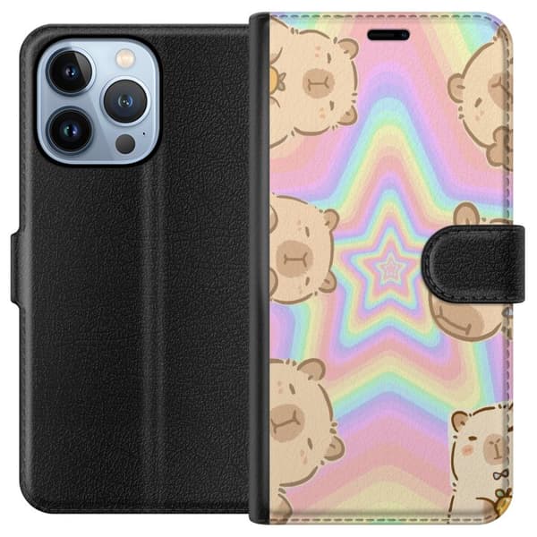 Apple iPhone 13 Pro Lommeboketui Kawaii Capybara Galaxy Søt Anime Dyr Romtema Kawaii Trend Gave TikTok Design