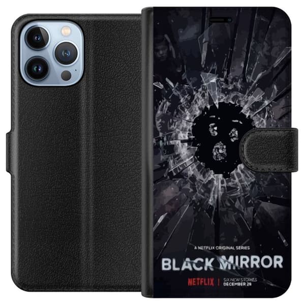 Apple iPhone 13 Pro Max Tegnebogsetui Black Mirror Sci-Fi Netflix Serie Dystopi Teknologi Cyberpunk Mørkt TV Videospil Tema