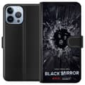 Miniatyrbillede 1 af 3: Apple iPhone 13 Pro Max Tegnebogsetui Black Mirror Sci-Fi Netflix Serie Dystopi Teknologi Cyberpunk Mørkt TV Videospil Tema
