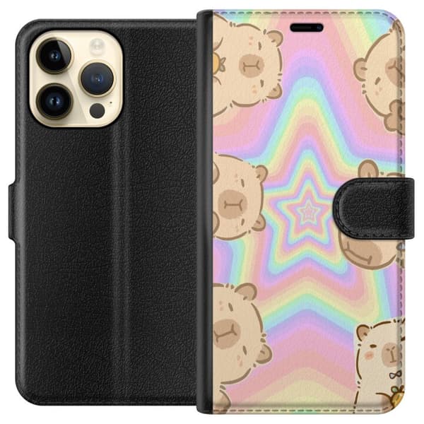 Apple iPhone 14 Pro Max Lommeboketui Kawaii Capybara Galaxy Søt Anime Dyr Romtema Kawaii Trend Gave TikTok Design