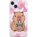 Miniatyrbillede 1 af 3: Apple iPhone 14 Plus Gennemsigtig cover Kawaii Capybara Hjerte Anime Stil Sød Design Dyremotiv TikTok Populær Gave Pige
