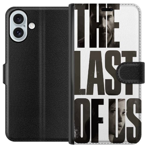 Apple iPhone 16 Plus Lompakkokotelo The Last of Us Ellie Joel Apokalypsi Clickers TV-sarja Fanart Dystopia Pelimotiivi