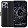 Miniatyrbild 1 av 3: Apple iPhone 16 Pro Max Plånboksfodral Black Mirror Sci-Fi Netflix Serie Dystopi Teknik Cyberpunk Mörkt TV Spelmotiv