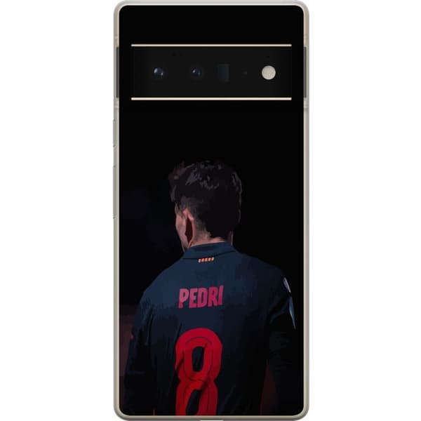 Google Pixel 6 Pro Läpinäkyvä kuori Pedri FC Barcelona Jalkapallo Espanjalainen Keskikenttäpelaaja Maali Urheilumotivaatio Fanit Lapset Nuoret
