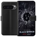Miniatyrbilde 1 av 3: Google Pixel 9 Pro XL Lommeboketui Black Mirror Sci-Fi Netflix Serie Dystopi Teknologi Cyberpunk Mørkt TV Videospill Tema