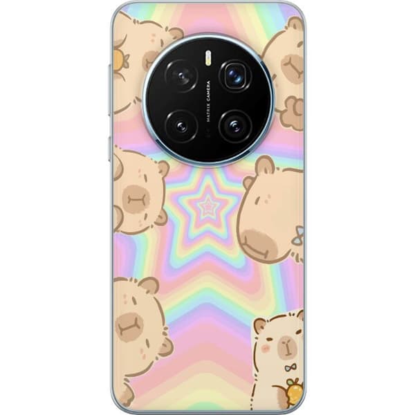 Honor Magic7 Pro Läpinäkyvä kuori Kawaii Capybara Galaxy Söpö Anime Eläin Avaruusteema Kawaii Trendi Lahja TikTok-suunnittelu