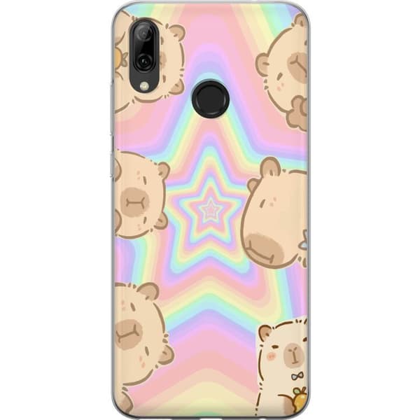 Huawei P smart 2019 Genomskinligt Skal Kawaii Capybara Galaxy Söt Anime Djur Rymdmotiv Kawaii Trend Present TikTok Design