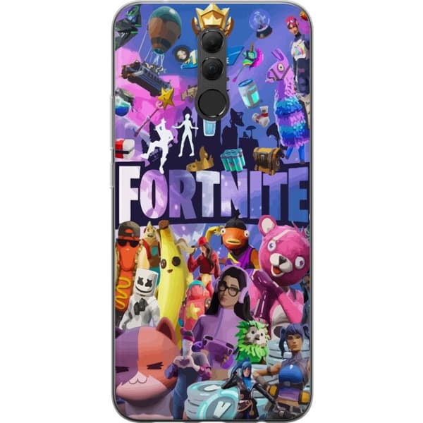 Huawei Mate 20 lite Gjennomsiktig deksel Fortnite Skins Emotes Battle Royale Karakterer Gamer Gamingmotiv Kult Barn Ungdom
