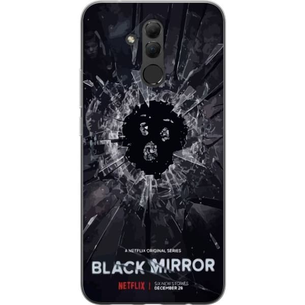 Huawei Mate 20 lite Gjennomsiktig deksel Black Mirror Sci-Fi Netflix Serie Dystopi Teknologi Cyberpunk Mørkt TV Videospill Tema