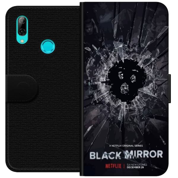 Huawei P smart 2019 Tegnebogsetui Black Mirror Sci-Fi Netflix Serie Dystopi Teknologi Cyberpunk Mørkt TV Videospil Tema