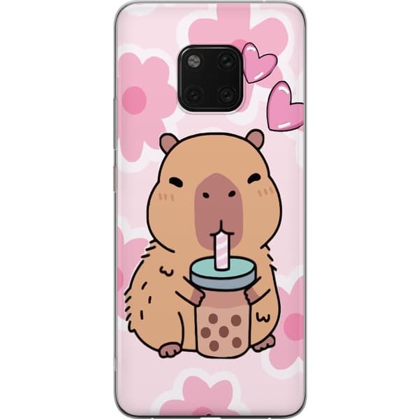 Huawei Mate 20 Pro Läpinäkyvä kuori Kawaii Capybara Sydän Anime-tyyli Söpö Suunnittelu Eläinaihe TikTok Suosittu Lahja Tyttö